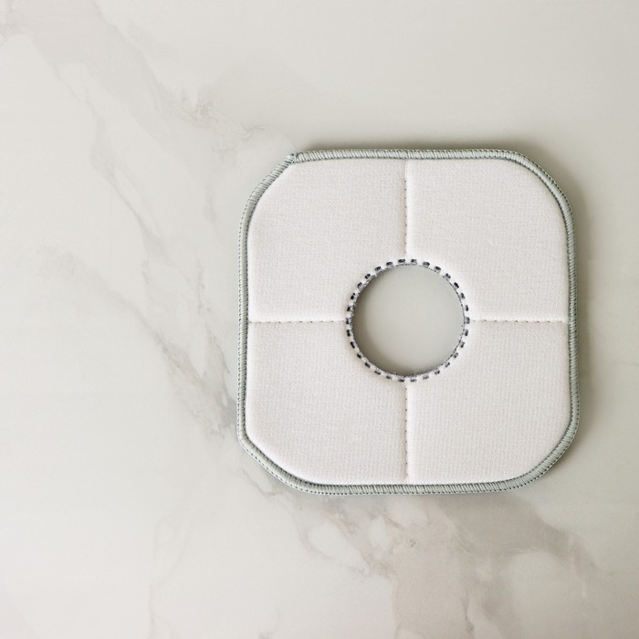 Насадка для швабры Raccoon, с вырезом, микрофибра, квадратная, 21×21 см, цвет серый Насадка для швабры Raccoon, с вырезом, микрофибра, квадратная, 21×21 см, цвет серый