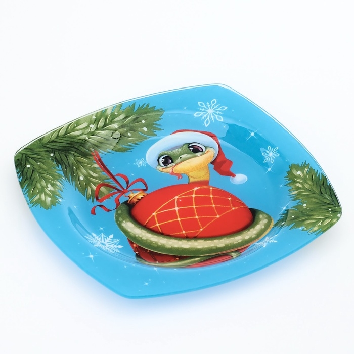 Тарелка плоская Тарелка плоская "Змейка", 20 см