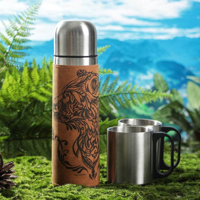 Набор «Охота - занятие храбрых», термос 500 мл, кружка 2 шт Набор «Охота - занятие храбрых», термос 500 мл, кружка 2 шт