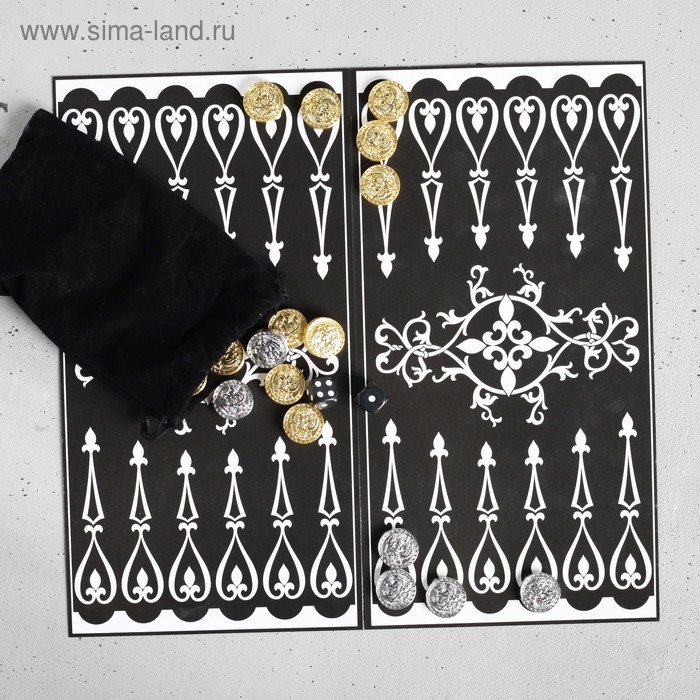 Нарды в мешочке с полем &laquo;Герб&raquo;, 13 х 20 см