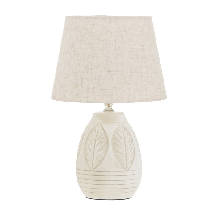 Настольная лампа Настольная лампа "Элнес" Е14 40Вт бело-серый 19х19х32 см RISALUX