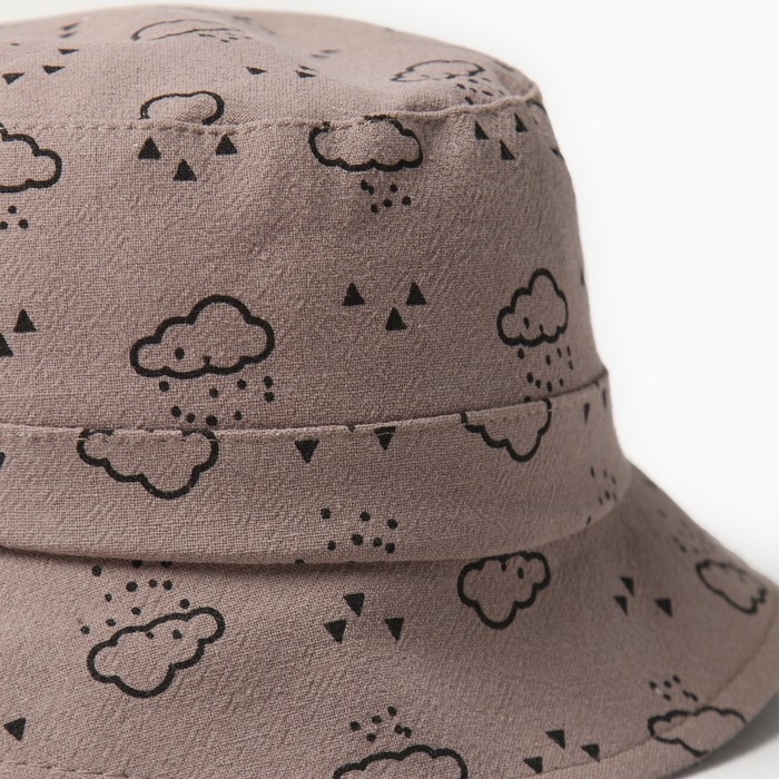 Панама детская MINAKU Панама детская MINAKU "Облака", цвет тёмно-бежевый, размер 46