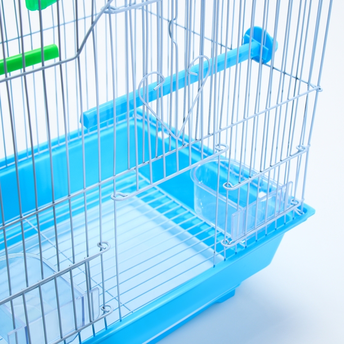 Клетка для птиц укомплектованная Bd-1/4f, 30 х 23 х 39 см, голубая (фасовка 12 шт) Клетка для птиц укомплектованная Bd-1/4f, 30 х 23 х 39 см, голубая (фасовка 12 шт)