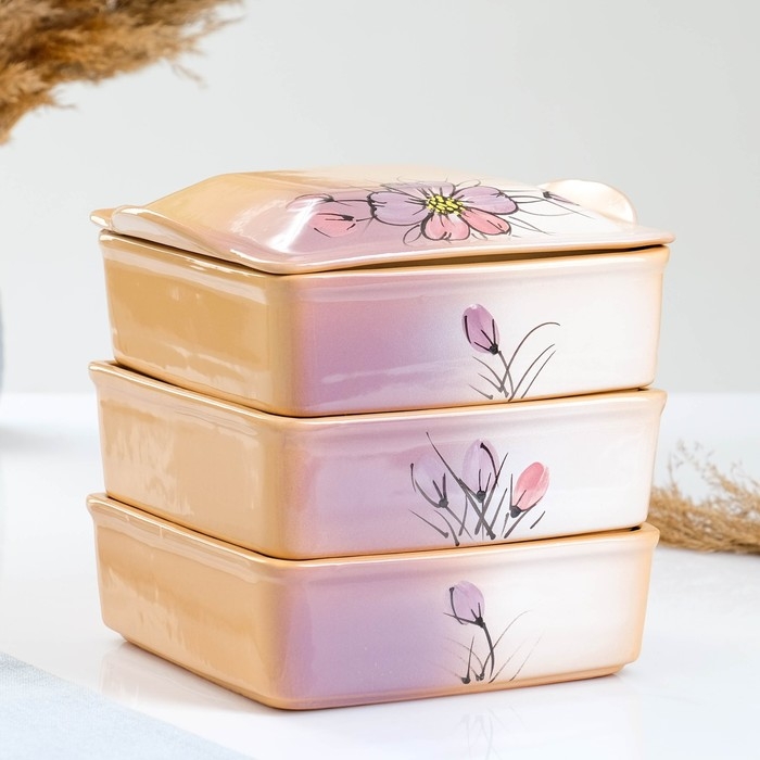 Набор для холодца  Набор для холодца "Квадро" 3х0,9л, нежность