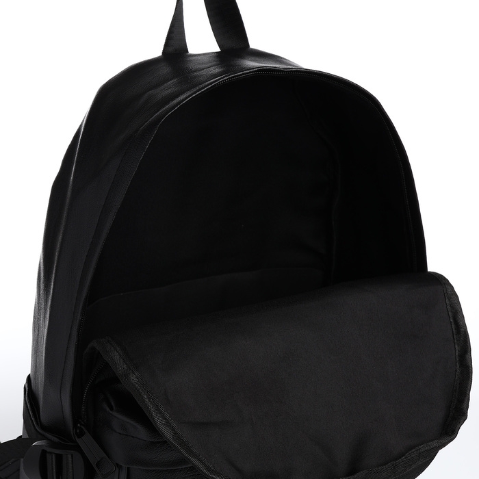 Рюкзак школьный на молнии, цвет чёрный Рюкзак школьный на молнии, цвет чёрный