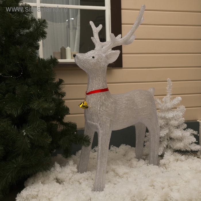 Светодиодная фигура «Олень величавый» 80 × 130 × 50 см, акрил, 228 LED, 8 режимов, 24 В, свечение белое Светодиодная фигура «Олень величавый» 80 × 130 × 50 см, акрил, 228 LED, 8 режимов, 24 В, свечение белое