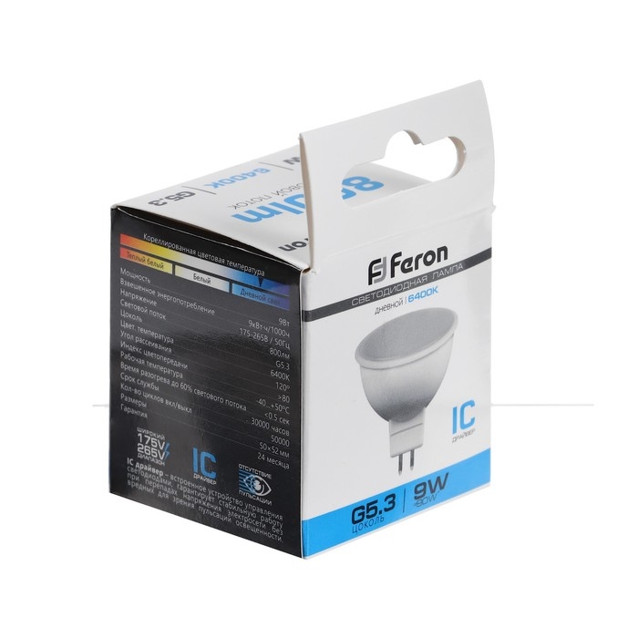 Лампа светодиодная FERON, (9W) 230V G5.3 6400K MR16, LB-560 Лампа светодиодная FERON, (9W) 230V G5.3 6400K MR16, LB-560