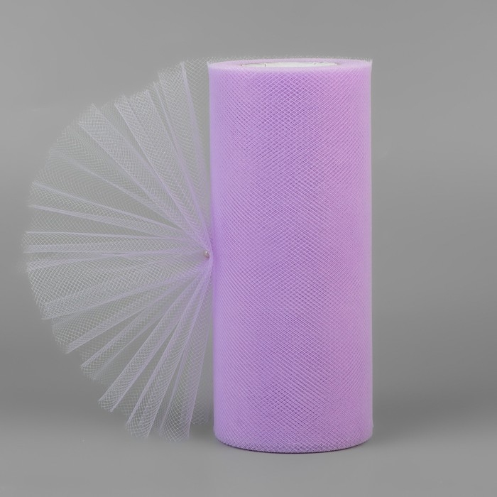 Фатин, 15 см, 11 ± 1 г/кв.м, 23 ± 1 м, цвет сиреневый №14 Фатин, 15 см, 11 ± 1 г/кв.м, 23 ± 1 м, цвет сиреневый №14