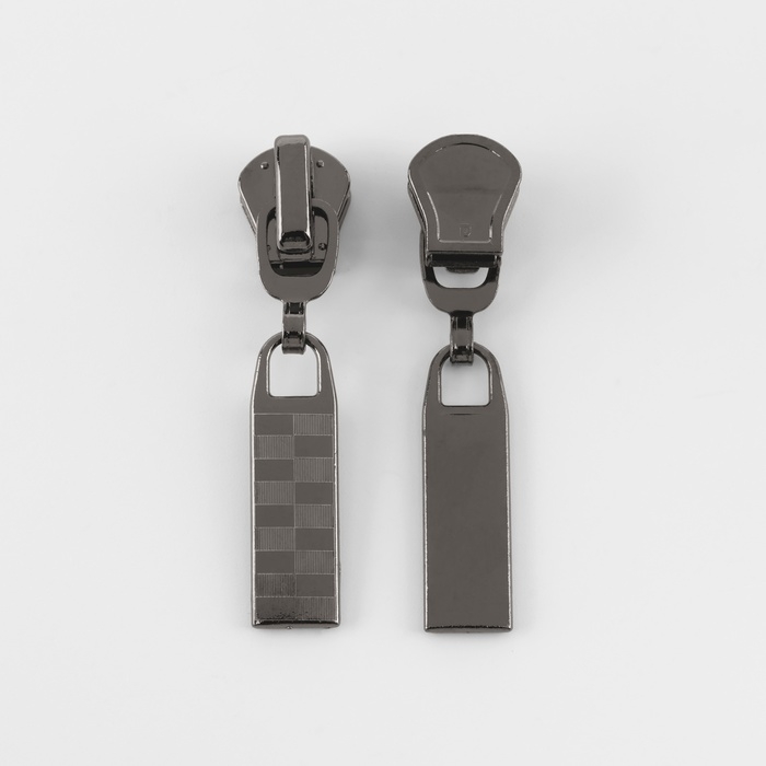 Бегунок автоматический для молнии «Трактор», №5, 10 шт, цвет чёрный никель Бегунок автоматический для молнии «Трактор», №5, 10 шт, цвет чёрный никель