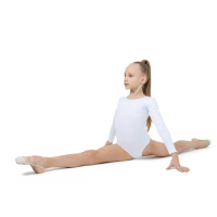 Купальник для гимнастики и танцев Grace Dance, р. 38, цвет белый