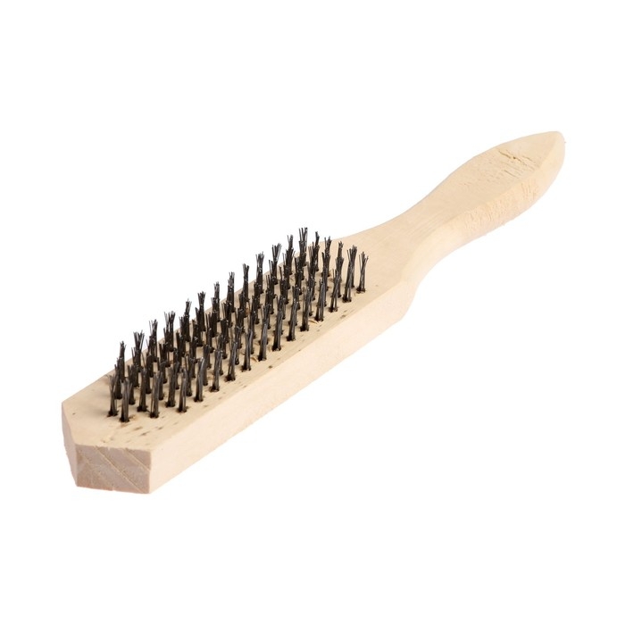Щетка металлическая ручная ЛОМ, деревянная рукоятка, 6-рядная Щетка металлическая ручная ЛОМ, деревянная рукоятка, 6-рядная