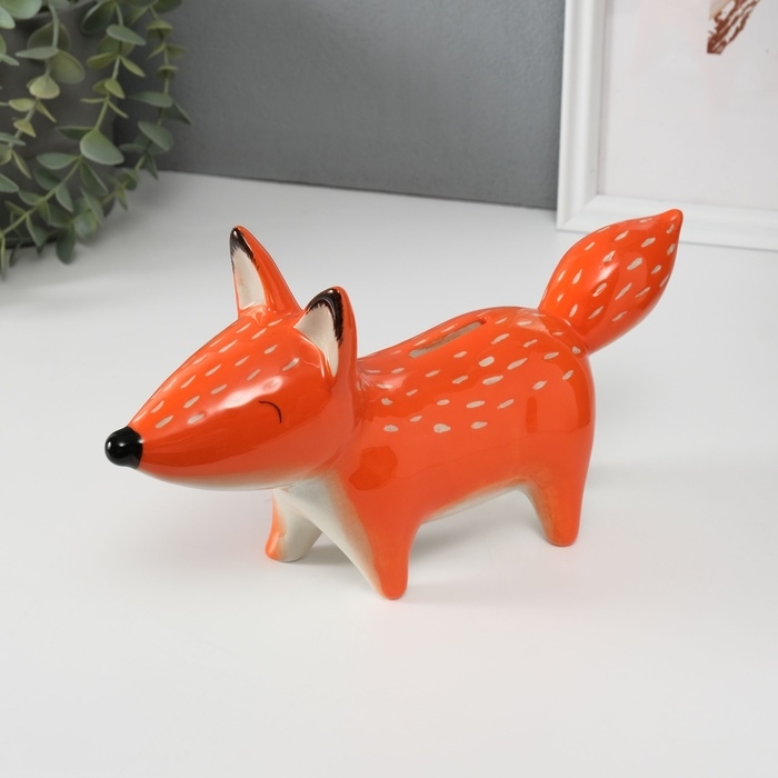 Копилка керамика  Копилка керамика "Рыжая лисичка" 26,5х7,7х14,9 см