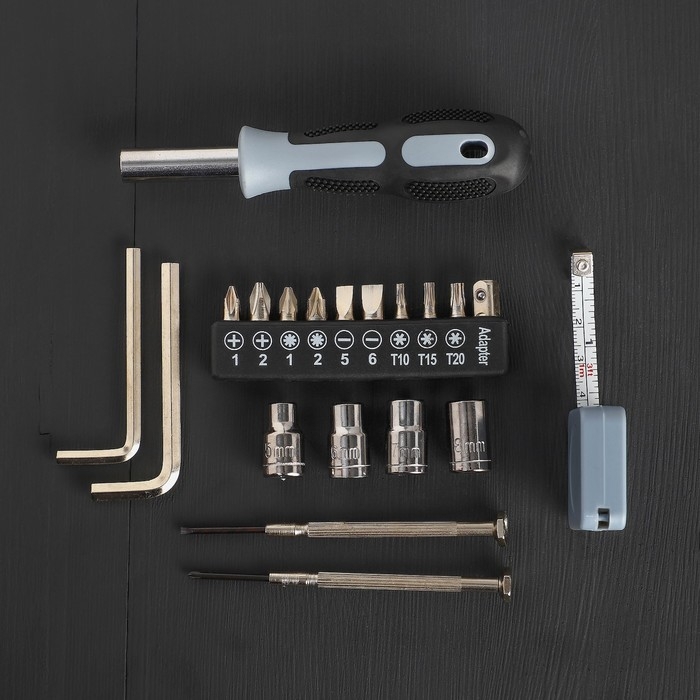 Набор инструментов в гантеле «Хотелось бы алкоголь, но нет», 20 предметов Набор инструментов в гантеле «Хотелось бы алкоголь, но нет», 20 предметов