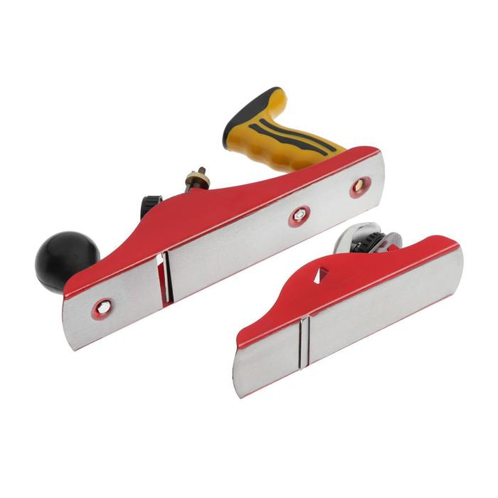 Набор рубанков металлических ТУНДРА, малогабаритный 160 мм и с одинарным ножом 235 мм Набор рубанков металлических ТУНДРА, малогабаритный 160 мм и с одинарным ножом 235 мм