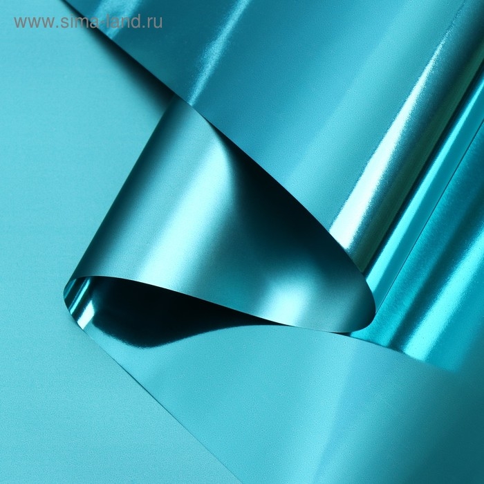 Пленка для цветов  Пленка для цветов "Глянец", синий, 58 см х 5 м