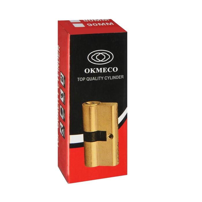 Цилиндровый механизм, 60 мм, с вертушкой, английский ключ, 5 ключей, цвет золото Цилиндровый механизм, 60 мм, с вертушкой, английский ключ, 5 ключей, цвет золото