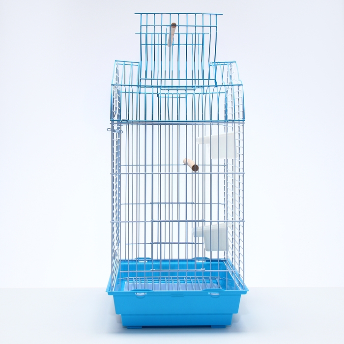 Клетка для птиц Bd-3/1o, раскрывающаяся крыша, 47,5 х 37 х 70 см, голубая (фасовка 6 шт) Клетка для птиц Bd-3/1o, раскрывающаяся крыша, 47,5 х 37 х 70 см, голубая (фасовка 6 шт)