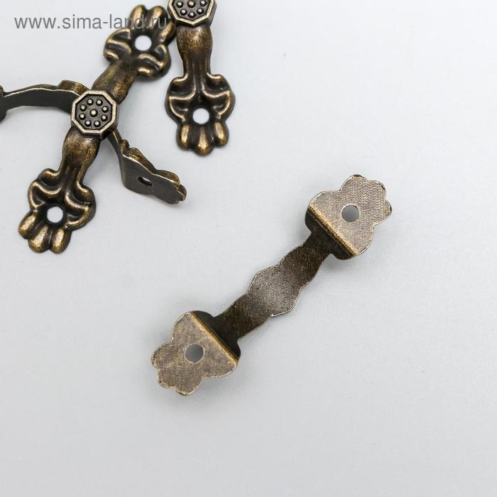 Ручка для шкатулки металл (набор 4 шт) 4,2х0,7х0,5 см Ручка для шкатулки металл (набор 4 шт) 4,2х0,7х0,5 см