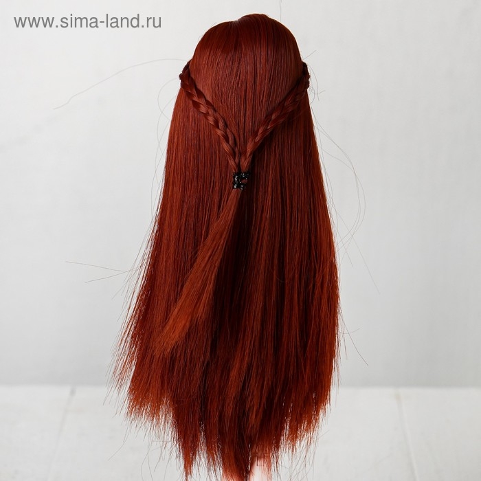 Волосы для кукол «Прямые с косичками», размер маленький, цвет 350