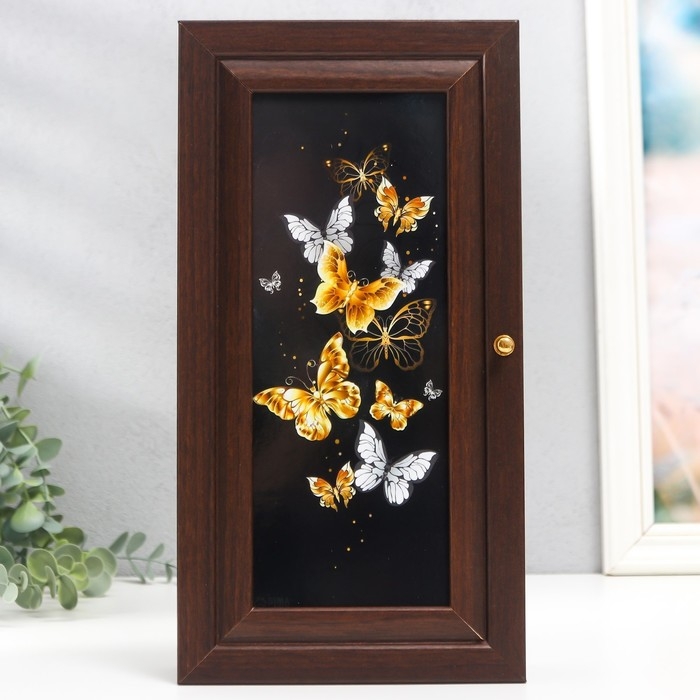 Ключница Ключница "Стайка" 16х31 см венге МИКС