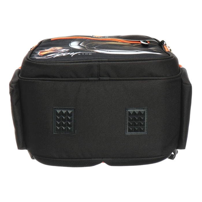 Рюкзак школьный, 40 х 33 х 19 см, эргономичная спинка, Stavia Рюкзак школьный, 40 х 33 х 19 см, эргономичная спинка, Stavia "Футбол", чёрныйр/оранжевый