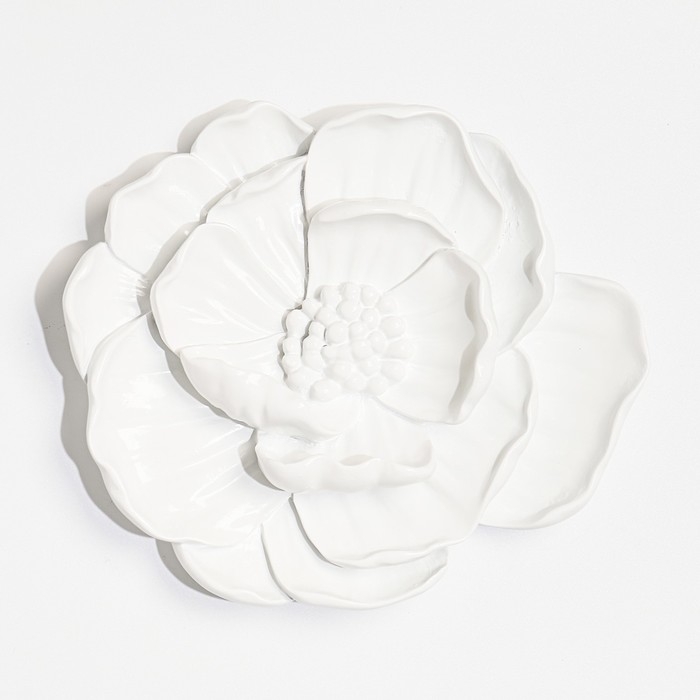 Декор настенный Декор настенный "Мак", 13.5 x 15 см, белый