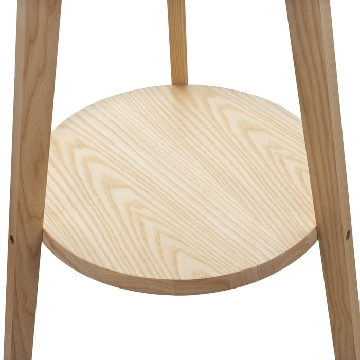 Торшер 19037/1 E27 40Вт светлое дерево-белый 44х51х123 см