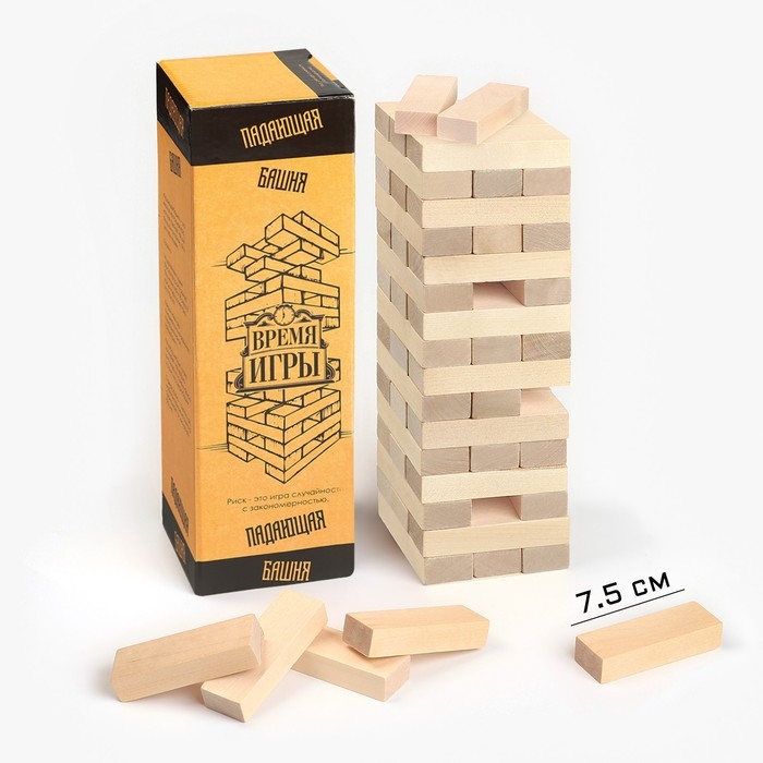 Падающая башня Падающая башня "Время игры", 54 бруска,7,5х7,5х27 см