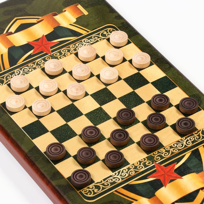 Нарды деревянные большие, с шашками Нарды деревянные большие, с шашками "Настоящему мужчине", настольная игра, 60 х 60 см