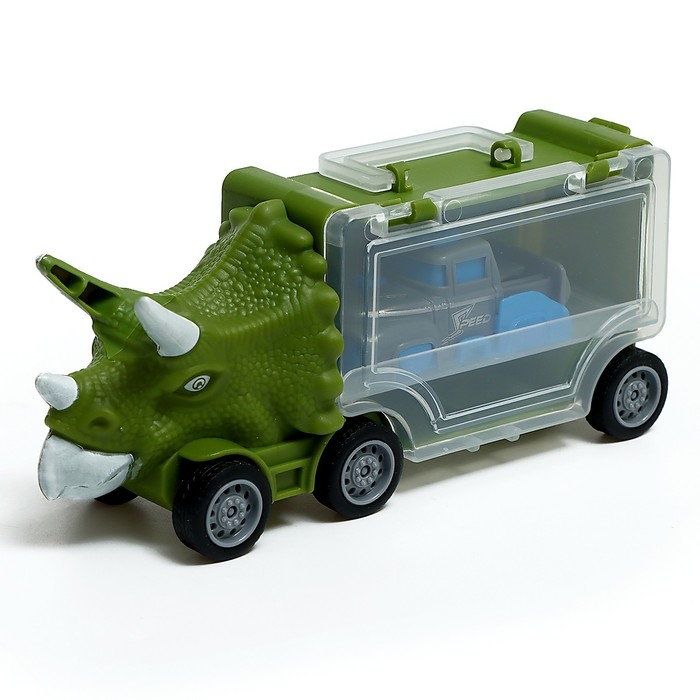 Грузовик &laquo;Дино перевозчик&raquo;, 3 машины, станция запуска, аксессуары