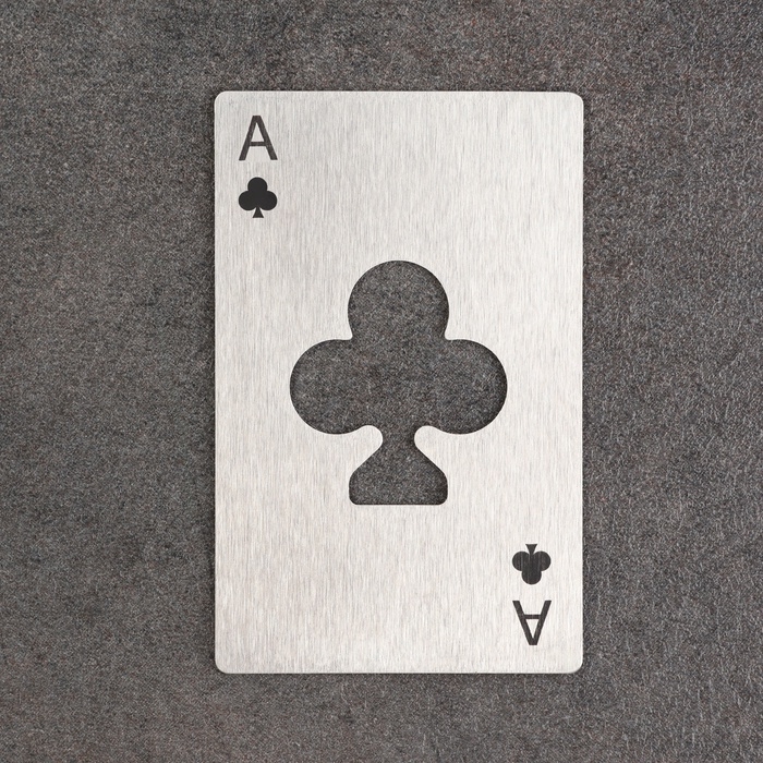 Карта-открывашка  Карта-открывашка "Туз крести" EDC, 8.5 х 5.5 см