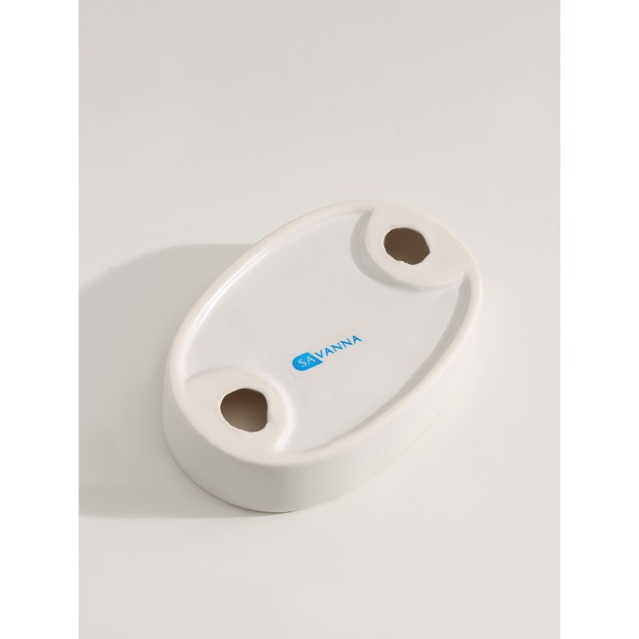 Набор аксессуаров для ванной комнаты SAVANNA «Легенда», 3 предмета (дозатор 370 мл, мыльница, стакан), цвет белый Набор аксессуаров для ванной комнаты SAVANNA «Легенда», 3 предмета (дозатор 370 мл, мыльница, стакан), цвет белый