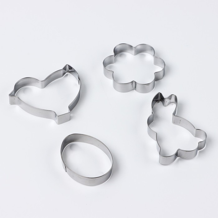 Пасха. Набор форм для печенья «Светлой пасхи», 4 шт Пасха. Набор форм для печенья «Светлой пасхи», 4 шт