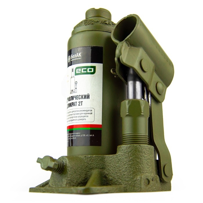 Домкрат гидравлический  Домкрат гидравлический "БелАК" ECO БАК.70011, подъем/подхват 278/148 мм, 2 т