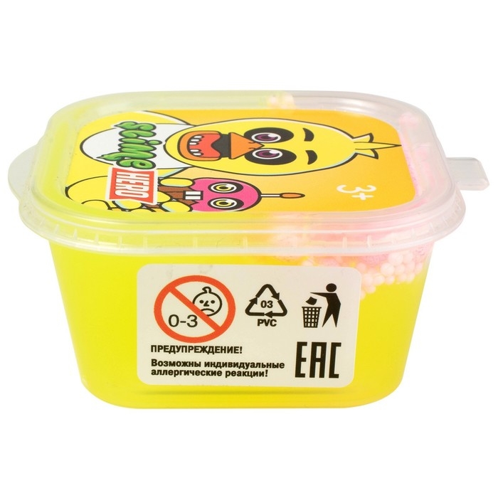 Слайм «Slime HERO. Роботы. Цыпленок», жёлтый, 60 г