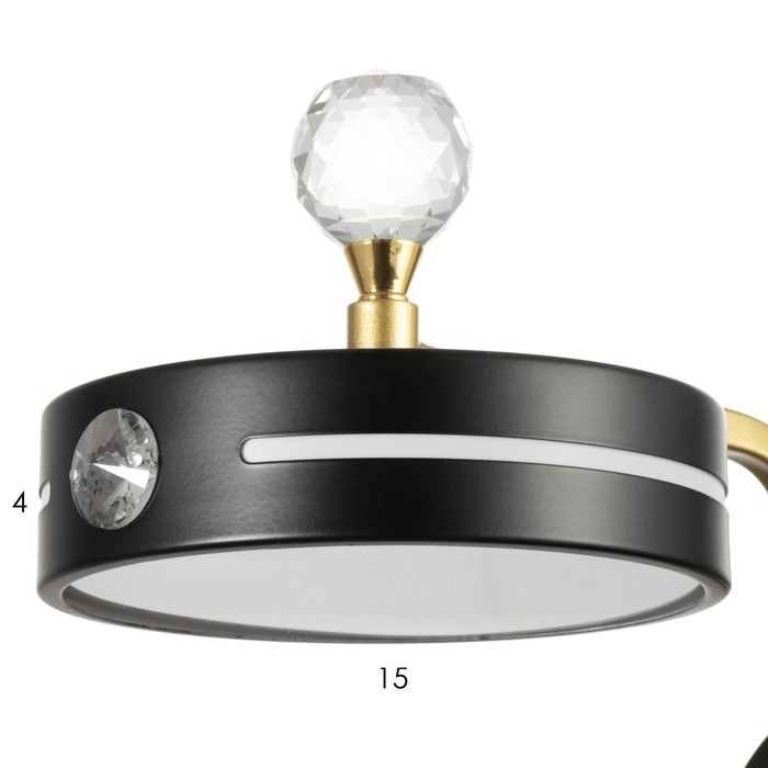 Бра Бра "Антеко" LED 12Вт 4000К черный 15х26х16см