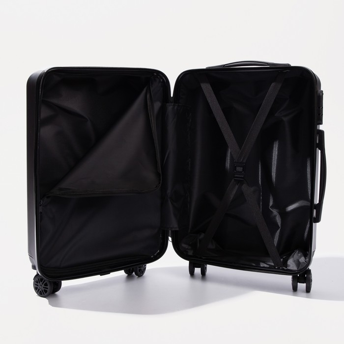 Чемодан малый 36 л (S), отдел на молнии, кодовый замок, цвет чёрный Чемодан малый 36 л (S), отдел на молнии, кодовый замок, цвет чёрный