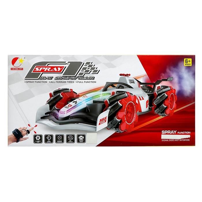 Машина радиоуправляемая «Формула», работает от аккумулятора, эффект дыма, свет, цвет белый Машина радиоуправляемая «Формула», работает от аккумулятора, эффект дыма, свет, цвет белый