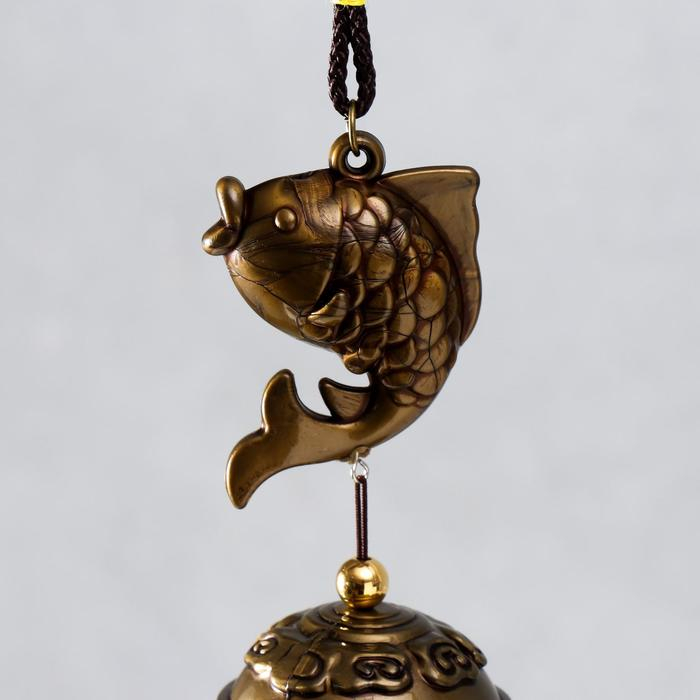 Музыка ветра металл Музыка ветра металл "Карп" МИКС 7 колокольчиков 46 см