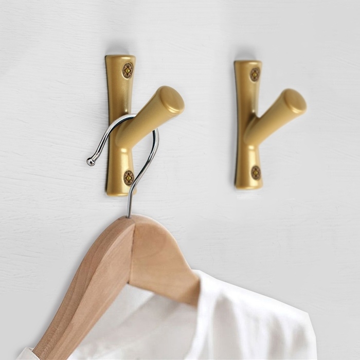 Крючок мебельный CAPPIO BRANCH, однорожковый, матовое золото Крючок мебельный CAPPIO BRANCH, однорожковый, матовое золото