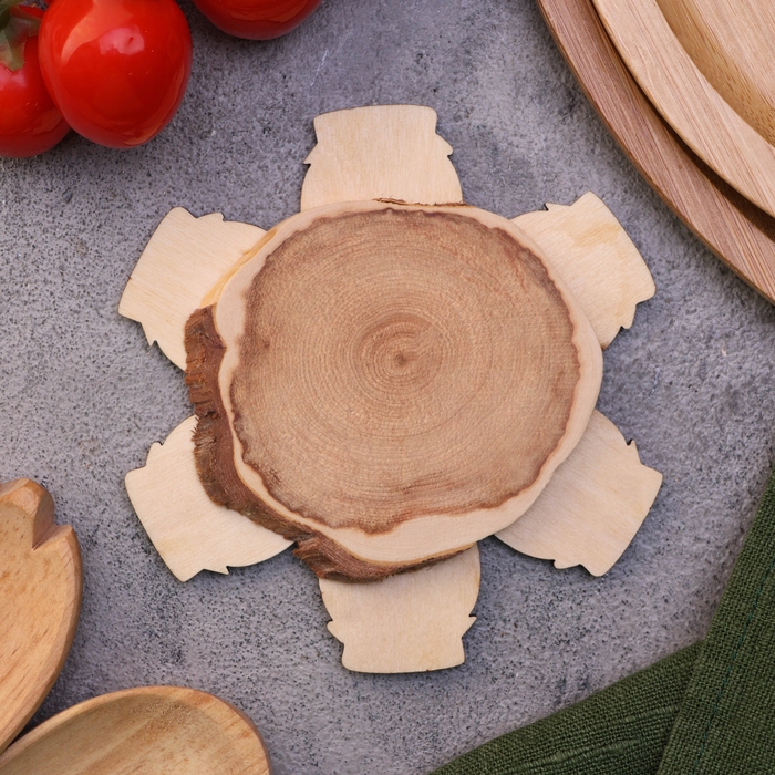 Подставка под горячее «Мёд», 12см, можжевельник Подставка под горячее «Мёд», 12см, можжевельник