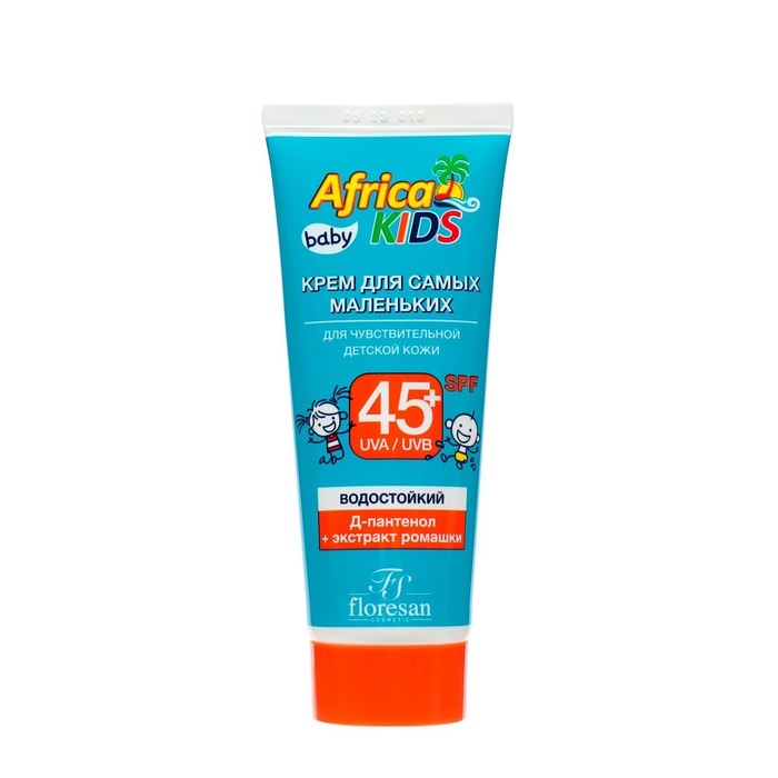 Солнцезащитный крем Africa Kids baby для самых маленьких, SPF 45+, 50 мл Солнцезащитный крем Africa Kids baby для самых маленьких, SPF 45+, 50 мл