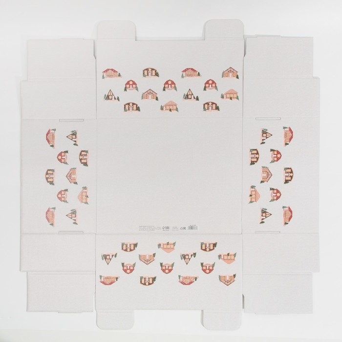 Коробка подарочная новогодняя складная «Хюгге», 31,2 х 25,6 х 16,1 см, Новый год Коробка подарочная новогодняя складная «Хюгге», 31,2 х 25,6 х 16,1 см, Новый год