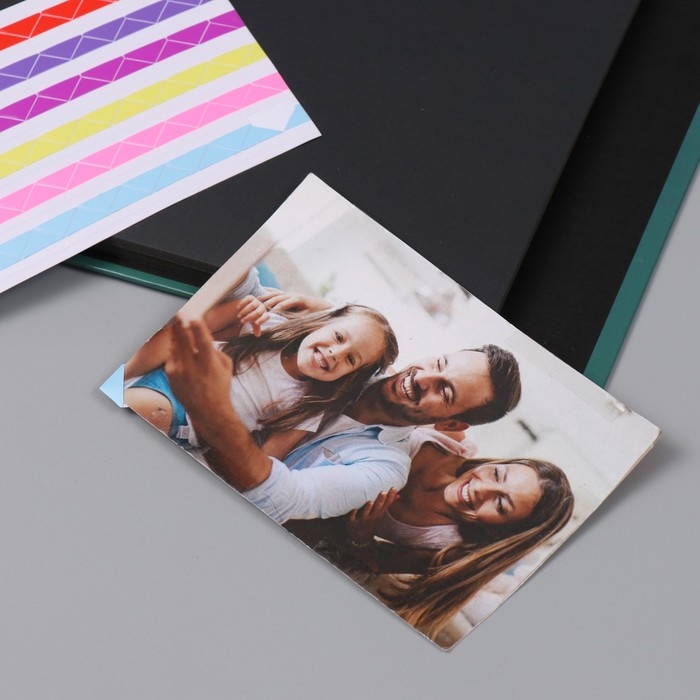 Фотоальбом 25 листов (наклейки+кольца)  Фотоальбом 25 листов (наклейки+кольца) "Цветочный. Цветы & ты" 19х27х3 см