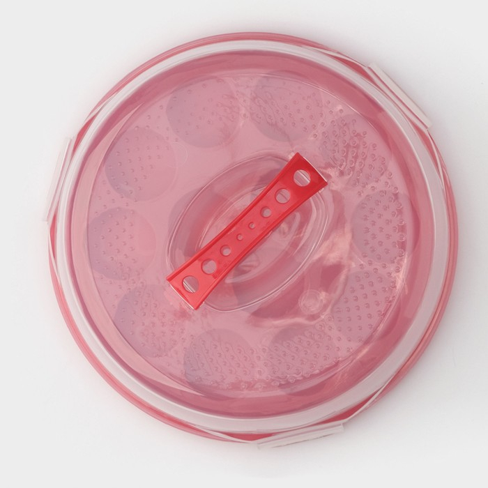 Тортовница с крышкой Доляна, съёмная подставка для пирожных, 13 ячеек, d=28 см, цвет МИКС Тортовница с крышкой Доляна, съёмная подставка для пирожных, 13 ячеек, d=28 см, цвет МИКС