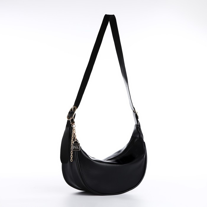 Сумка женская из искусственной кожи NAZAMOK, 28х15 см, черный цвет Сумка женская из искусственной кожи NAZAMOK, 28х15 см, черный цвет