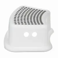 Табурет-подставка детская, для ног, антискользящая., белая, серая