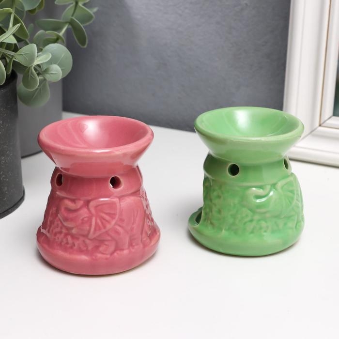 Аромалампа  Аромалампа "Слоны" 6х6х7 см  МИКС