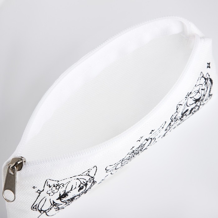 Набор для творчества: Пенал раскраска «Аниме», фломастеры 6 цветов Набор для творчества: Пенал раскраска «Аниме», фломастеры 6 цветов