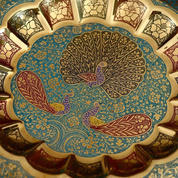 Блюдо Блюдо "Лакшери" латунь 23х23 см